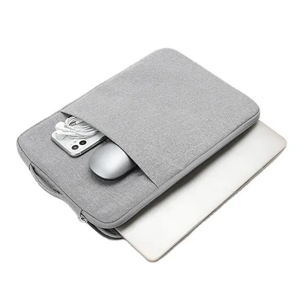 Waterproof polyester laptop sleeve with handle and imprint option... from ASI 37218 Athena Promo (tm)