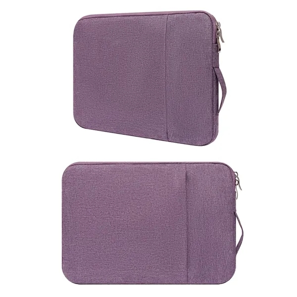 Waterproof polyester laptop sleeve with handle and imprint option... from ASI 37218 Athena Promo (tm)