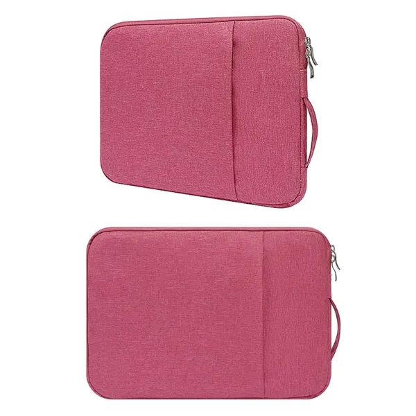 Waterproof polyester laptop sleeve with handle and imprint option... from ASI 37218 Athena Promo (tm)