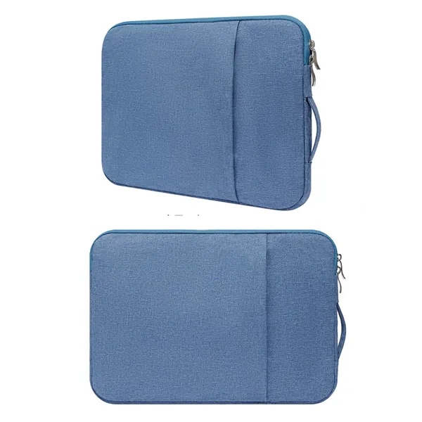Waterproof polyester laptop sleeve with handle and imprint option... from ASI 37218 Athena Promo (tm)