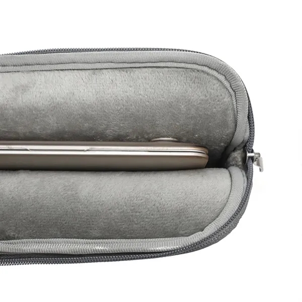 Waterproof polyester laptop sleeve with handle and imprint option... from ASI 37218 Athena Promo (tm)