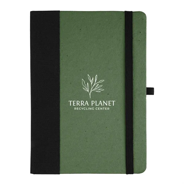 Pulp cover journal with 80 lined pages, bookmark, elastic pen loop... from ASI 61125 Hit Promotional Products / Hit®