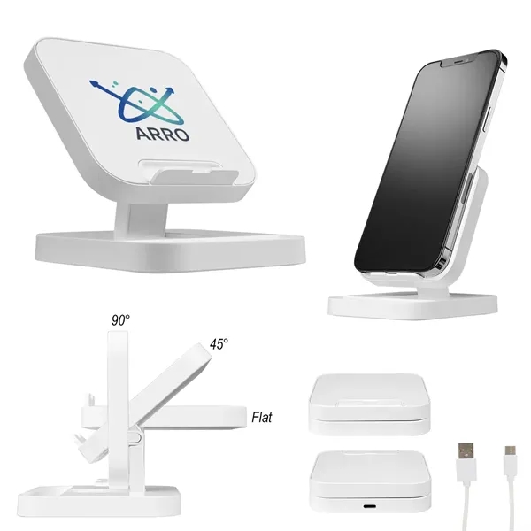 Qi-enabled wireless charger and phone stand.... from ASI 61125 Hit Promotional Products / Hit®