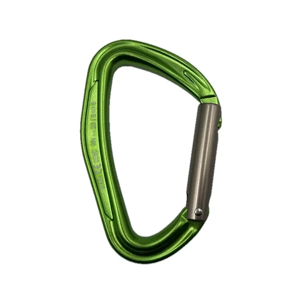 D shape straight gate aluminum carabiner plus laser engraving on 1... from ASI 37218 Athena Promo (tm)