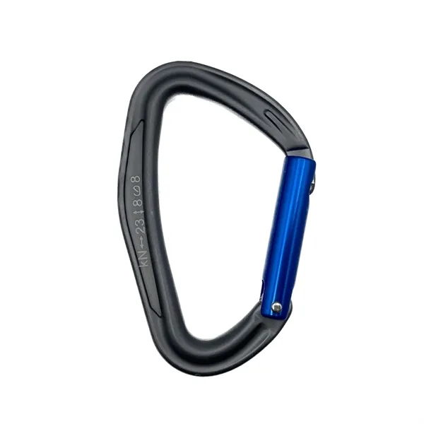 D shape straight gate aluminum carabiner plus laser engraving on 1... from ASI 37218 Athena Promo (tm)