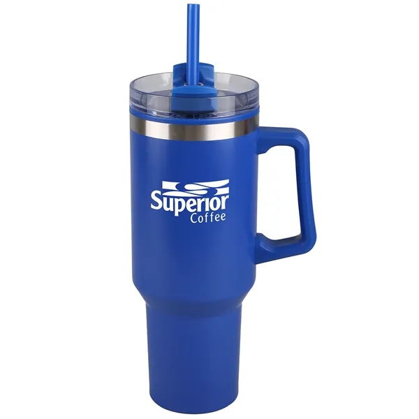 40 oz. travel mug with stainless steel exterior, plastic inner walls... from ASI 52840 Evans Manufacturing