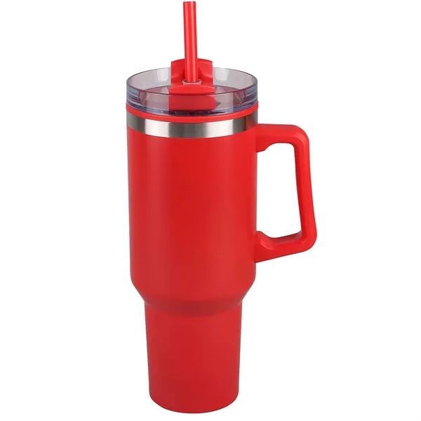 40 oz. travel mug with stainless steel exterior, plastic inner walls... from ASI 52840 Evans Manufacturing