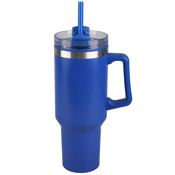 40 oz. travel mug with stainless steel exterior, plastic inner walls... from ASI 52840 Evans Manufacturing