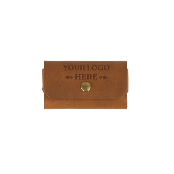 Full-grain leather business card holder.... from ASI 75126 Oowee Products