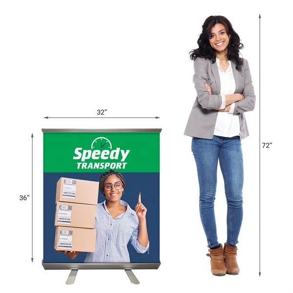Custom Retractable Banner Stand - 32'' X 36".... from ASI 80228 Quinn