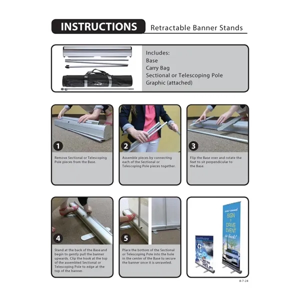 Custom Retractable Banner Stand - 32'' X 36".... from ASI 80228 Quinn