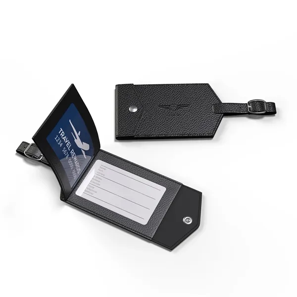 The Vanguard Dual Card Luggage Tag, crafted from durable vinyl, includes... from ASI 88660 Spector & Co.