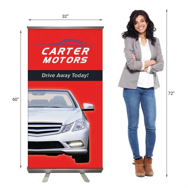 Custom Retractable Banner Stand - 32'' X 60".... from ASI 80228 Quinn
