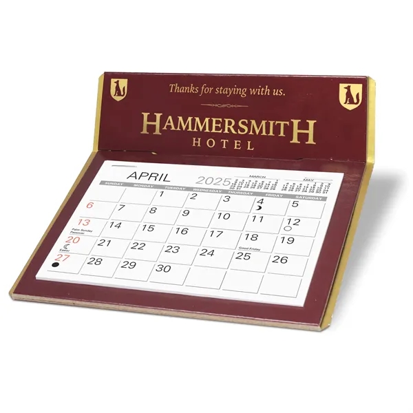 Desk Calendar foil-stamped with a 13 month medium memo date pad,... from ASI 95280 Warwick Publishing Co / Warwick