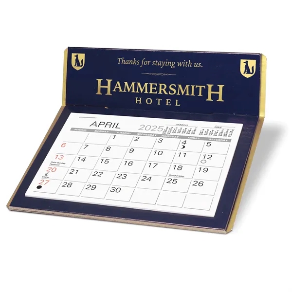 Desk Calendar foil-stamped with a 13 month medium memo date pad,... from ASI 95280 Warwick Publishing Co / Warwick