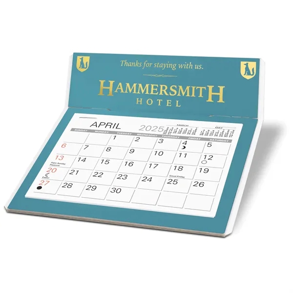 Desk Calendar foil-stamped with a 13 month medium memo date pad,... from ASI 95280 Warwick Publishing Co / Warwick