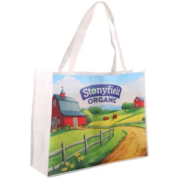 15" x 20" x 5 3/4"  non-woven shopping tote bag... from ASI 52840 Evans Manufacturing