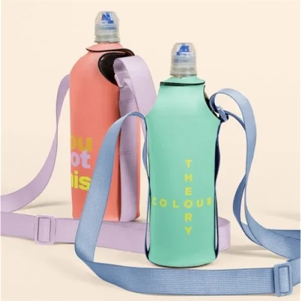 Bottle insulator, 1 L, high quality neoprene with adjustable shoulder strap.... from ASI 74710 Numo / NUMO