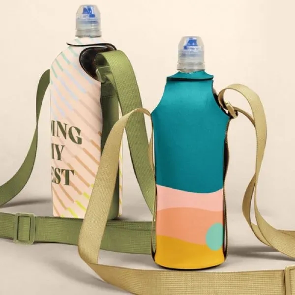Four Color Process bottle insulator with adjustable shoulder strap.... from ASI 74710 Numo / NUMO