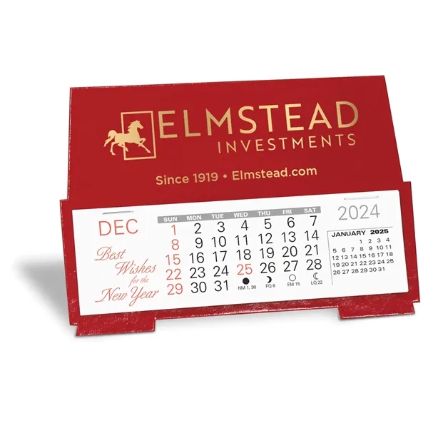 Desk Calendar ink printed with a 13 month 3 month in... from ASI 95280 Warwick Publishing Co / Warwick