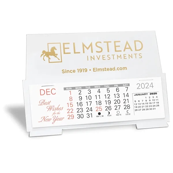 Desk Calendar ink printed with a 13 month 3 month in... from ASI 95280 Warwick Publishing Co / Warwick