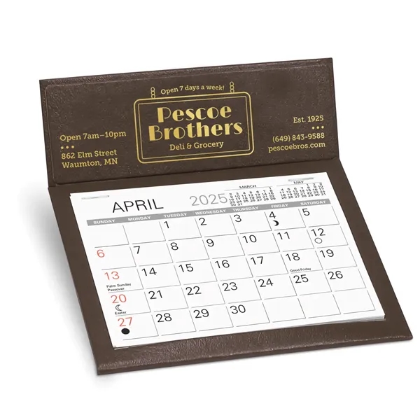 Desk Calendar w/choice of 13 month Scenic or Memo style datepad,... from ASI 95280 Warwick Publishing Co / Warwick