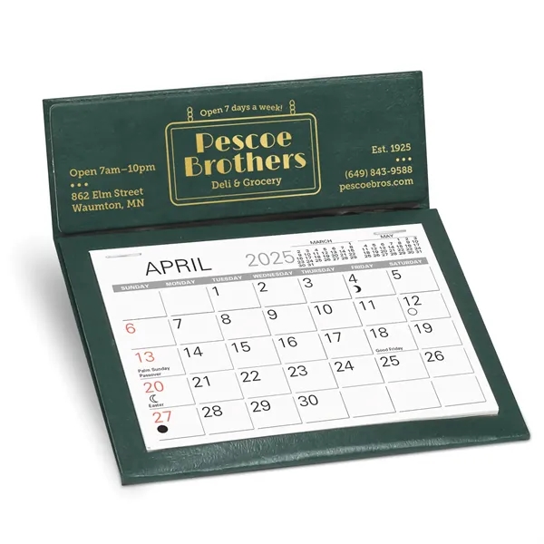Desk Calendar w/choice of 13 month Scenic or Memo style datepad,... from ASI 95280 Warwick Publishing Co / Warwick
