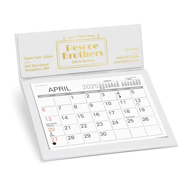 Desk Calendar w/choice of 13 month Scenic or Memo style datepad,... from ASI 95280 Warwick Publishing Co / Warwick