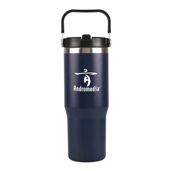 30 oz. double wall vacuum insulated stainless steel tumbler with twist-on... from ASI 52840 Evans Manufacturing