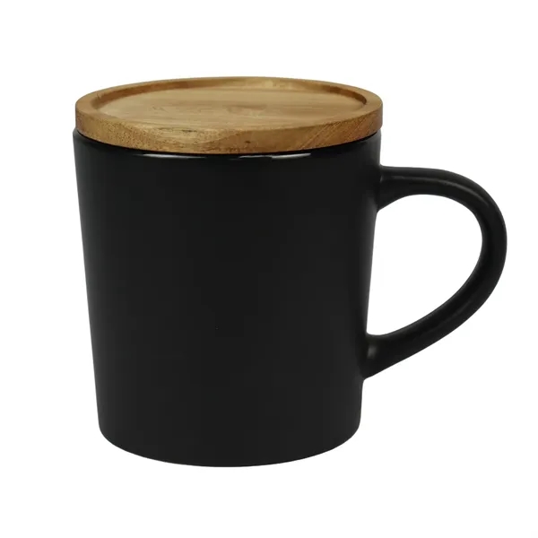 16oz Ceramic Mug with Wood Lid... from ASI 90859 Tempo Industries Inc / Tempo Tempoline