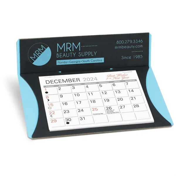 Exclusive design Desk Calendar, 3 eye-catching colors w/13 month Memo datepad... from ASI 95280 Warwick Publishing Co / Warwick
