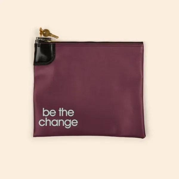 Bank deposit bag, expanded vinyl, standard swing locks, 12" x 10".... from ASI 74710 Numo / NUMO