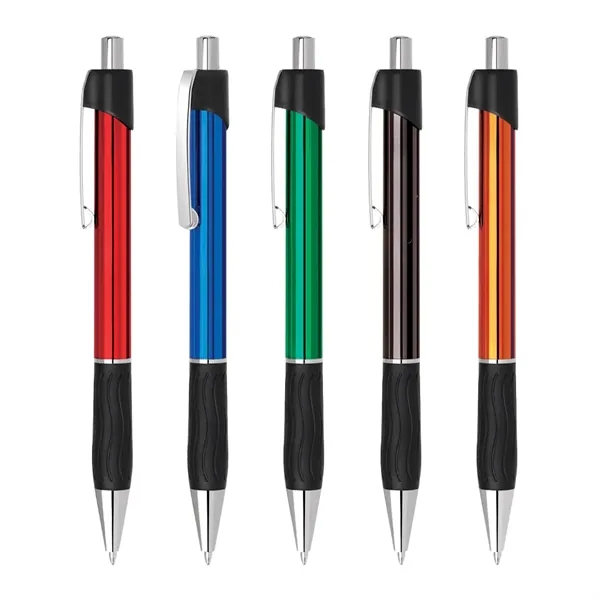 Click action retractable ballpoint pen with comfort grip.... from ASI 31517 Admart Products / Admart Line