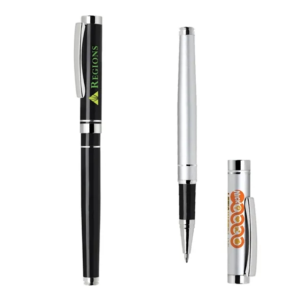 Cap off sleek style aluminum rollerball pen.... from ASI 31517 Admart Products / Admart Line