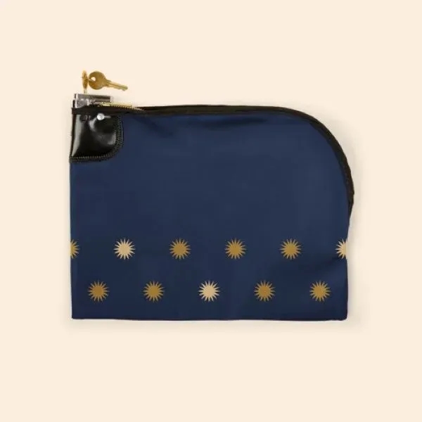 Curved zipper bank deposit bag, laminated nylon, 12" x 10".... from ASI 74710 Numo / NUMO