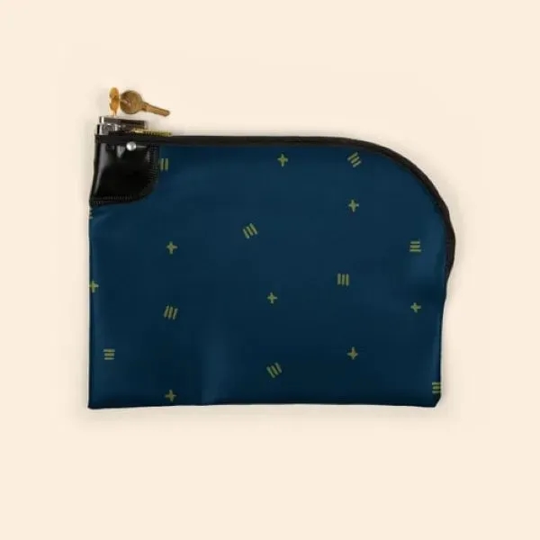 Curved zipper bank deposit bag, expanded vinyl, 12" x 10".... from ASI 74710 Numo / NUMO