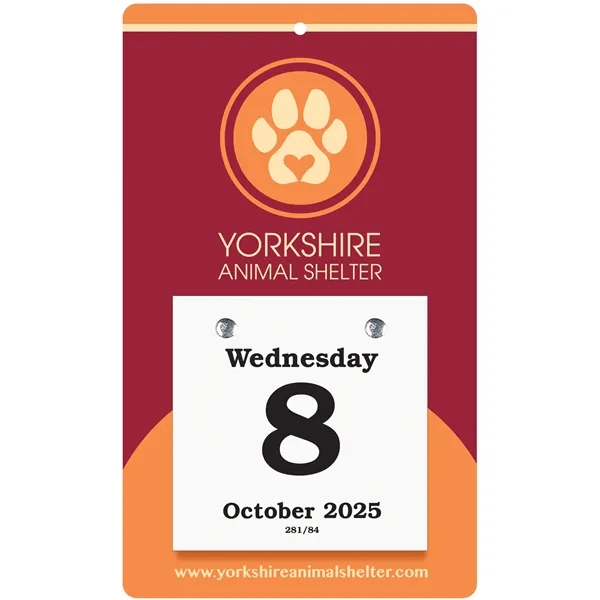 4 1/4" x 7" Value Daily Date Calendar with 3" x... from ASI 95280 Warwick Publishing Co / Warwick
