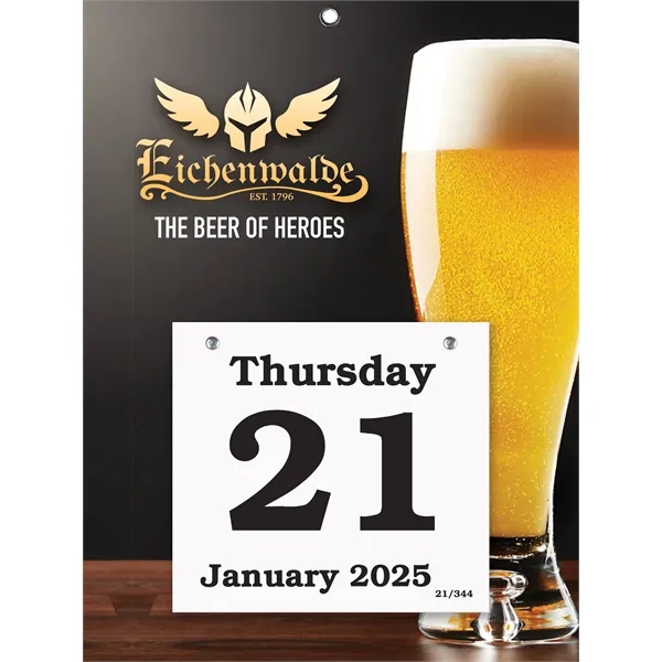 10 1/2" x 14" Daily Date Calendar with Large 6" x... from ASI 95280 Warwick Publishing Co / Warwick