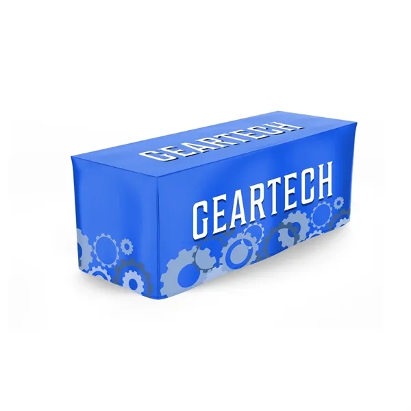 Full Dye Sublimated 8' Fitted Table Cover, No Pleats - Polyester... from ASI 94105 Visual Textile Resource