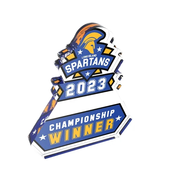 3/4" free-standing award made of acrylic.... from ASI 72521 Morris Magnets / Laser Cuts