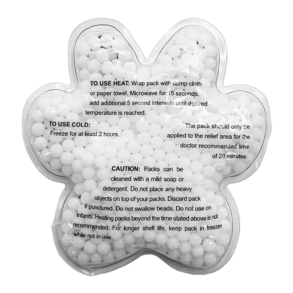 Paw print-shaped gel bead packs for hot and cold therapy.... from ASI 34415 Alpi International LTD