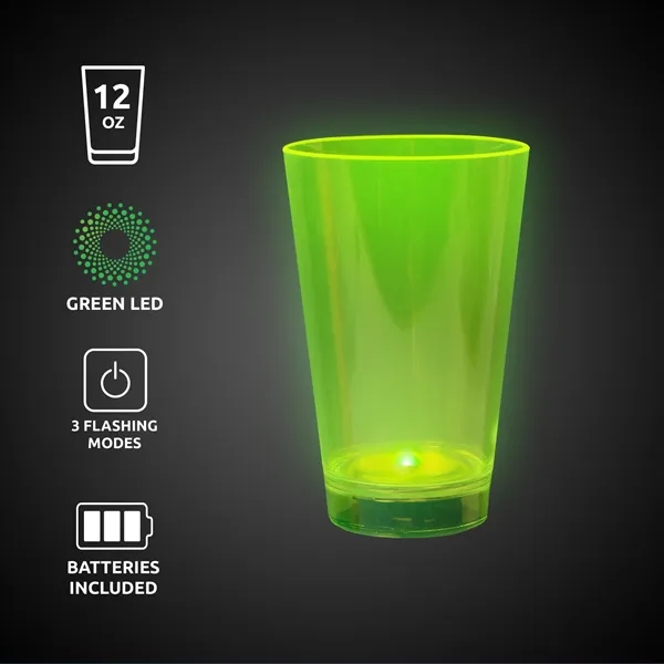 12 oz. UV-reactive neon translucent plastic tumblers with built-in LED lights... from ASI 42016 Brighter Promotions Inc
