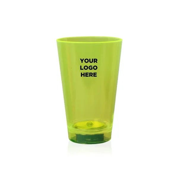 12 oz. UV-reactive neon translucent plastic tumblers with built-in LED lights... from ASI 42016 Brighter Promotions Inc