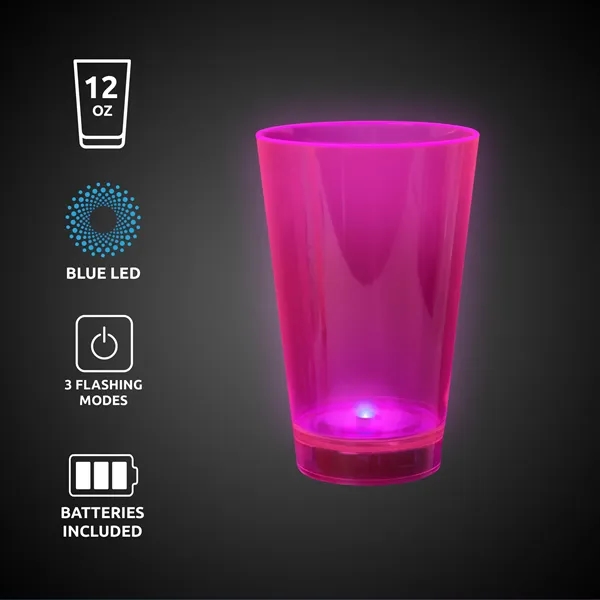 12 oz. UV-reactive neon translucent plastic tumblers with built-in LED lights... from ASI 42016 Brighter Promotions Inc