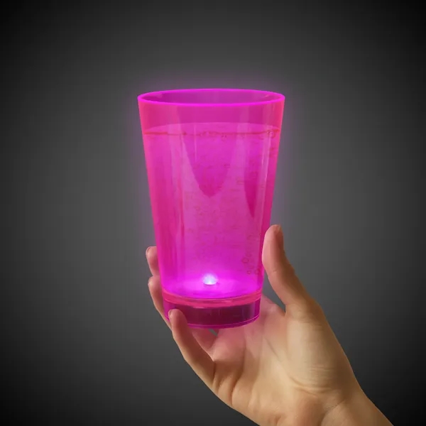 12 oz. UV-reactive neon translucent plastic tumblers with built-in LED lights... from ASI 42016 Brighter Promotions Inc