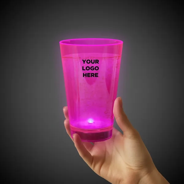 12 oz. UV-reactive neon translucent plastic tumblers with built-in LED lights... from ASI 42016 Brighter Promotions Inc