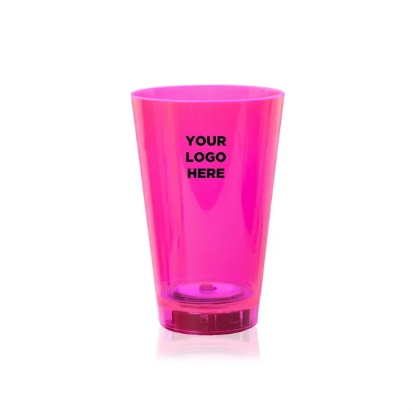 12 oz. UV-reactive neon translucent plastic tumblers with built-in LED lights... from ASI 42016 Brighter Promotions Inc