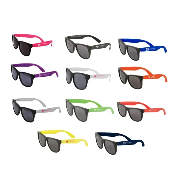 Plastic Sunglasses with UV400 protection in an assortment of color choices.... from ASI 63549 Jornik Manufacturing Corp / Jornik