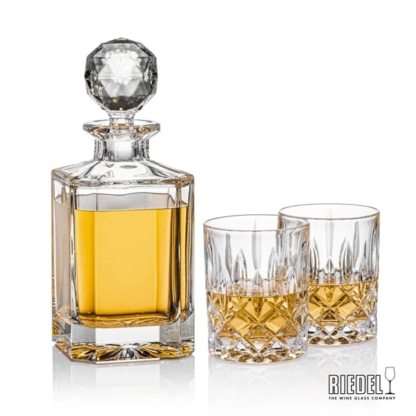 The elegant Bainbridge Decanter is paired with RIEDEL Spey DOF glasses.... from ASI 84592 St Regis Group