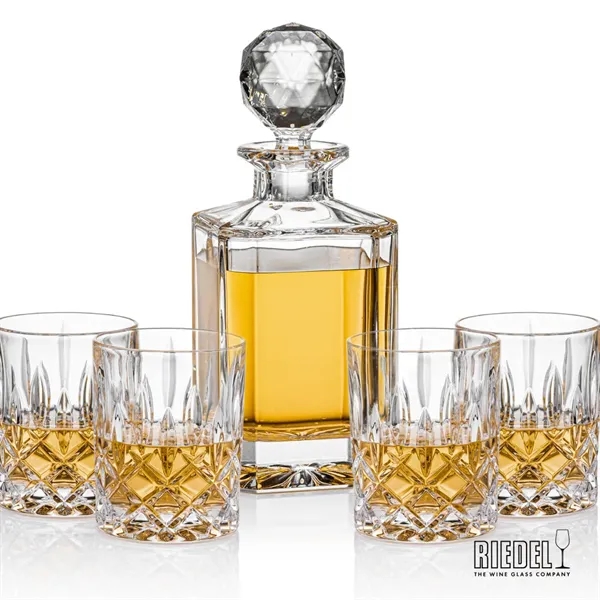 The elegant Bainbridge Decanter is paired with RIEDEL Spey DOF glasses.... from ASI 84592 St Regis Group